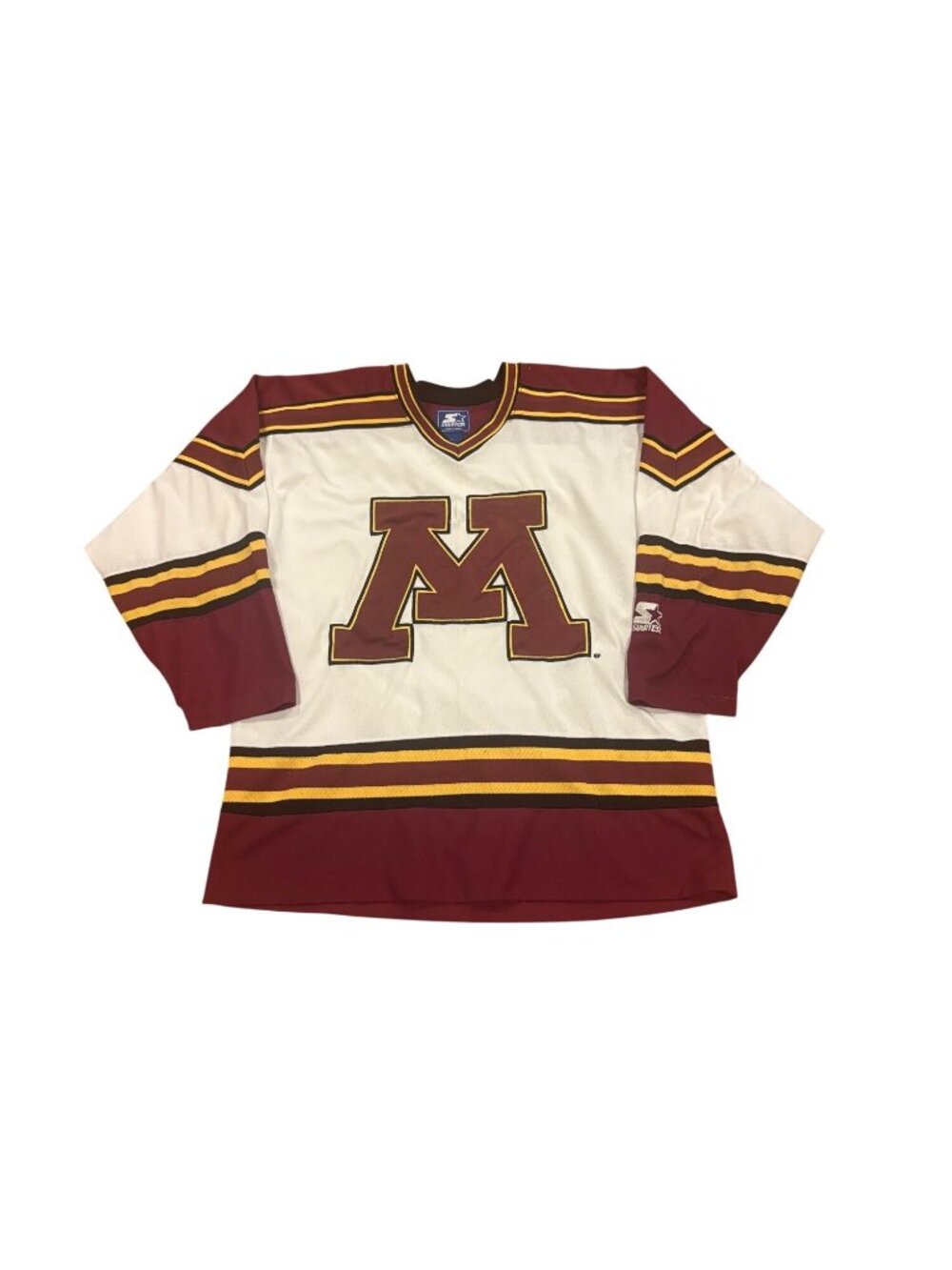 Vintage 90s Starter Minnesota Golden Gophers Stitched NCAA Hockey Jersey Medium